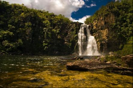 Salto Rio Preto Foto: Silvio Quirino-Goias Turismo
