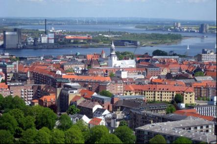 Aalborg ao fundo - Foto: Tomasz Sienicki (Licen