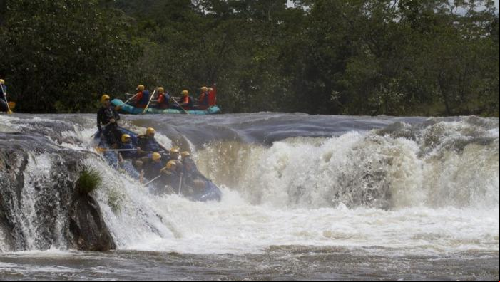 Rafting no rio Tenente Amaral em Jaciara-MT- Credito- Flavio Andre-MTur